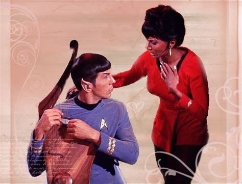 uhura fan dance|uhura and spock.